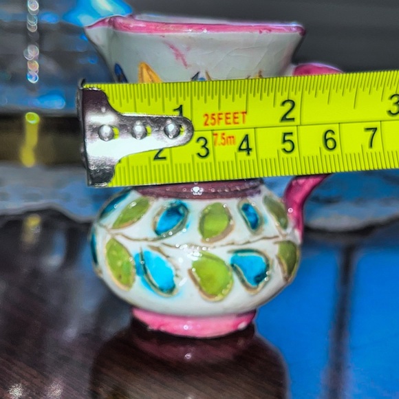 Vintage Hand painted Miniature Italian Pitcher - Picture 8 of 10